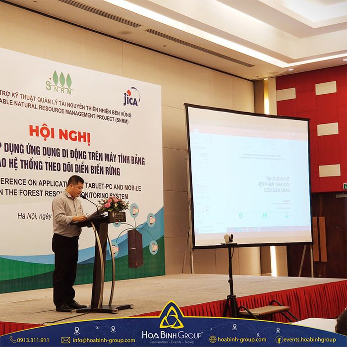 Hình ảnh thực tế dịch vụ máy chiếu Hòa Bình Events