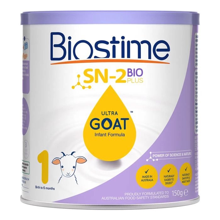Hình ảnh bao bì sữa dê Biostime cao cấp