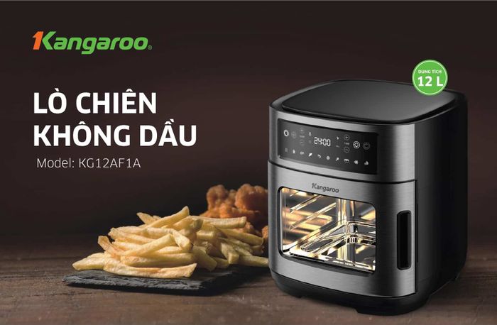 Hình ảnh minh họa nồi chiên không dầu Kangaroo trong quá trình sử dụng