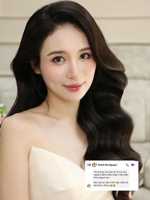Vẻ đẹp rạng rỡ của cô dâu tại Ken Đinh Makeup Academy