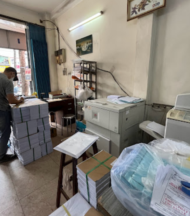 Không gian phục vụ chuyên nghiệp tại Dịch Vụ Photocopy Trung Tín