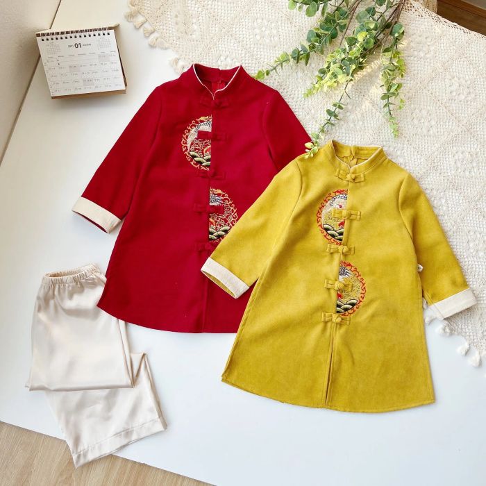 BST áo dài Tết sang trọng cho bé tại Mint's Closet