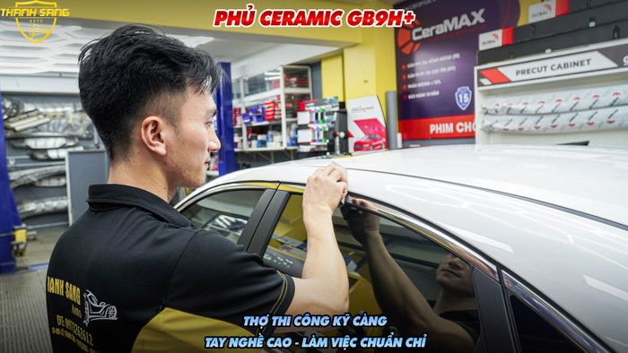 Hình ảnh thực tế dịch vụ phủ ceramic cao cấp tại Thanh Sang Auto