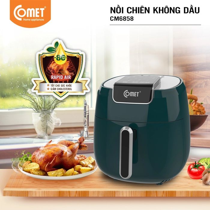 Hình ảnh thực tế nồi chiên không dầu Comet phiên bản mới nhất