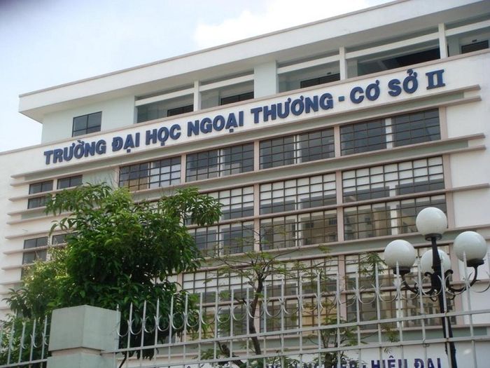 Hình ảnh khuôn viên hiện đại của Đại học Ngoại Thương - Cơ sở II
