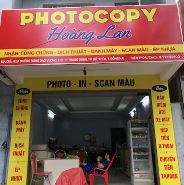 Không gian ấm cúng tại Photocopy Hoàng Lan
