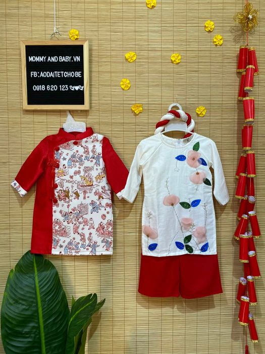 BST áo dài Tết cho bé đẹp mê ly tại Áo Dài Tết Cho Bé