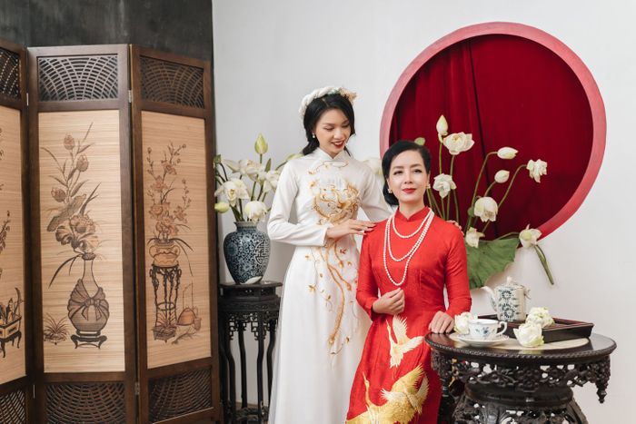 Hình ảnh bộ sưu tập áo dài cưới sang trọng tại Hương Hà Nội