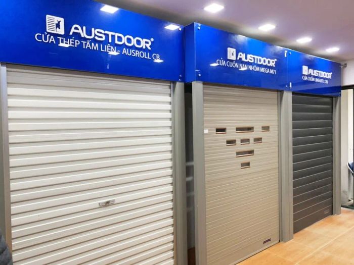 Hình ảnh thực tế cửa cuốn Austdoor phiên bản cao cấp