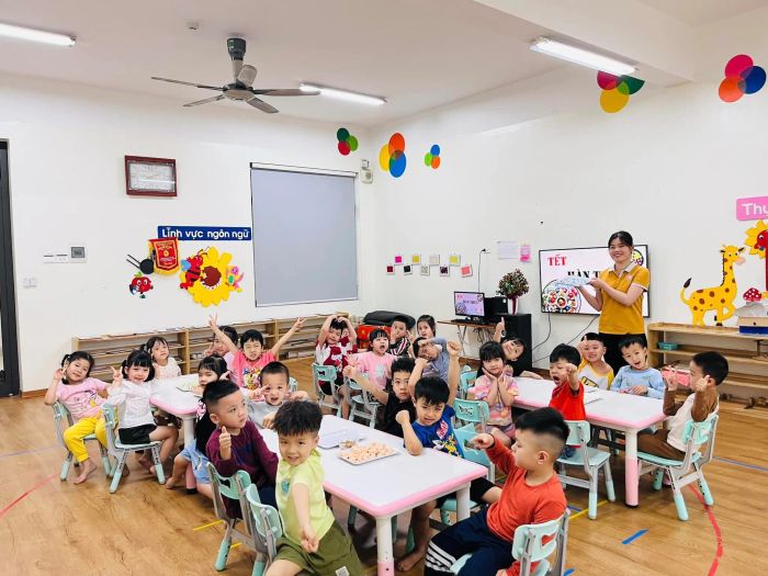Hình ảnh không gian học tập lý tưởng tại Hoa Sen Montessori