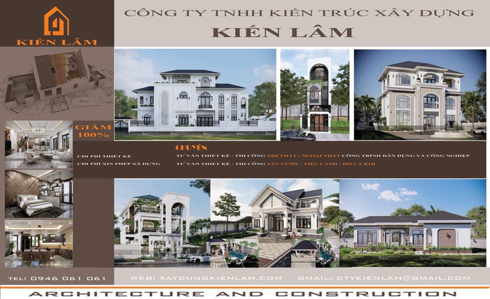 Hình ảnh công trình tiêu biểu của Kiến Trúc Xây Dựng Kiến Lâm
