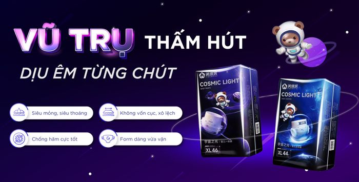 Hình ảnh bỉm Cosmic Light phiên bản cao cấp