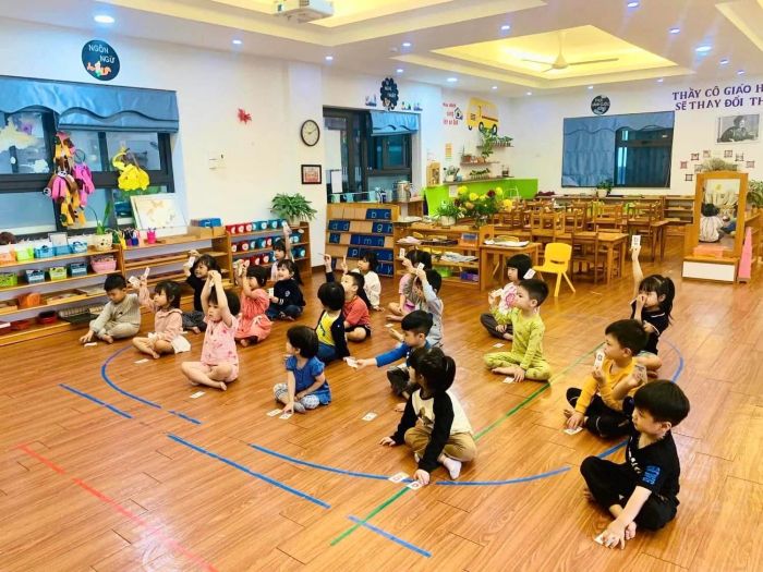 Khuôn viên xanh mát đạt chuẩn quốc tế tại BLUE SUN Montessori