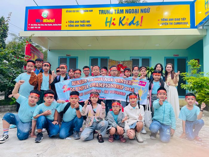 Hình ảnh lớp học tại Trung tâm Ngoại ngữ Hi Kids