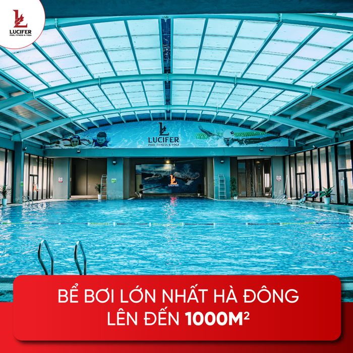 Không gian hiện đại tại bể bơi Lucifer Fitness & Yoga