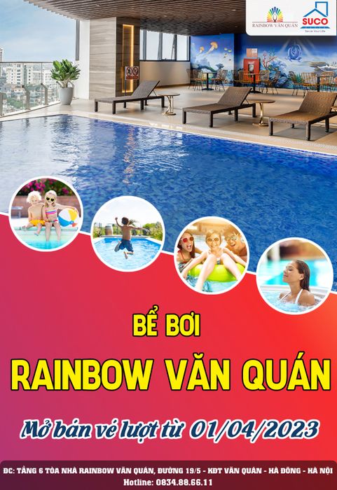 Hệ thống bể bơi hiện đại Fitness Rainbow Văn Quán