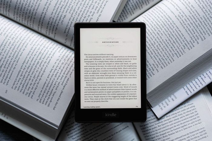 Hình ảnh chi tiết trải nghiệm đọc sách trên Kindle