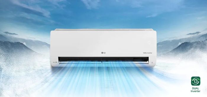 Hình ảnh điều hòa LG - Thiết kế tinh tế với công nghệ Jet Cool làm lạnh siêu tốc
