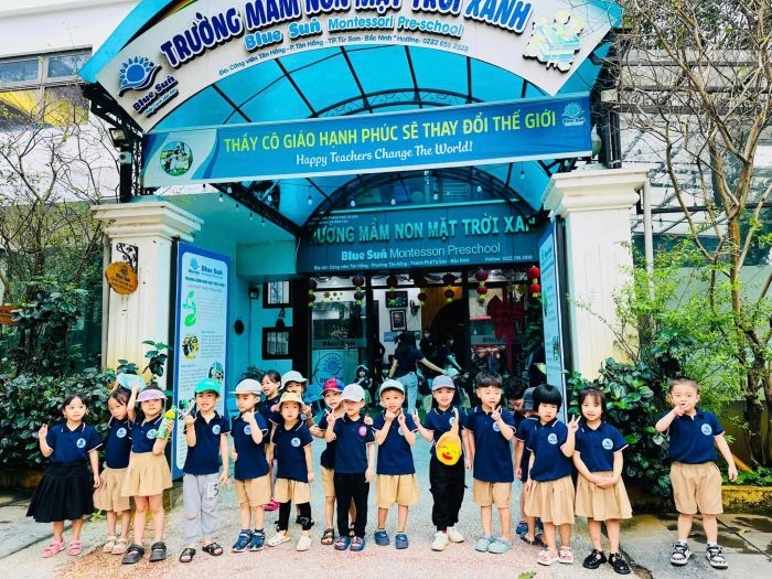 Không gian học tập chuẩn Montessori tại BLUE SUN