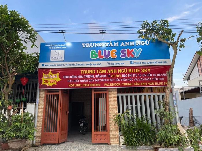 Không gian học tập tại Anh ngữ Blue Sky