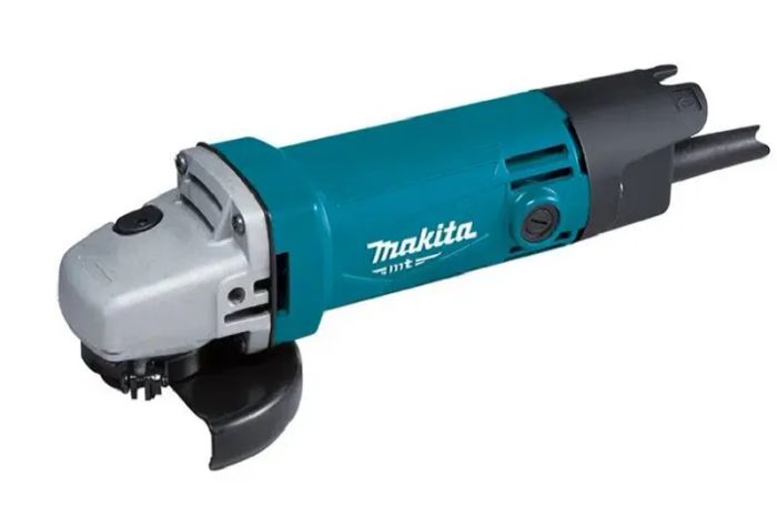 Hình ảnh máy mài Makita chính hãng với thiết kế đặc trưng màu xanh dương