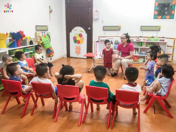Khoảnh khắc học tập vui vẻ tại Trường Mầm Non Kitty Hải Phòng