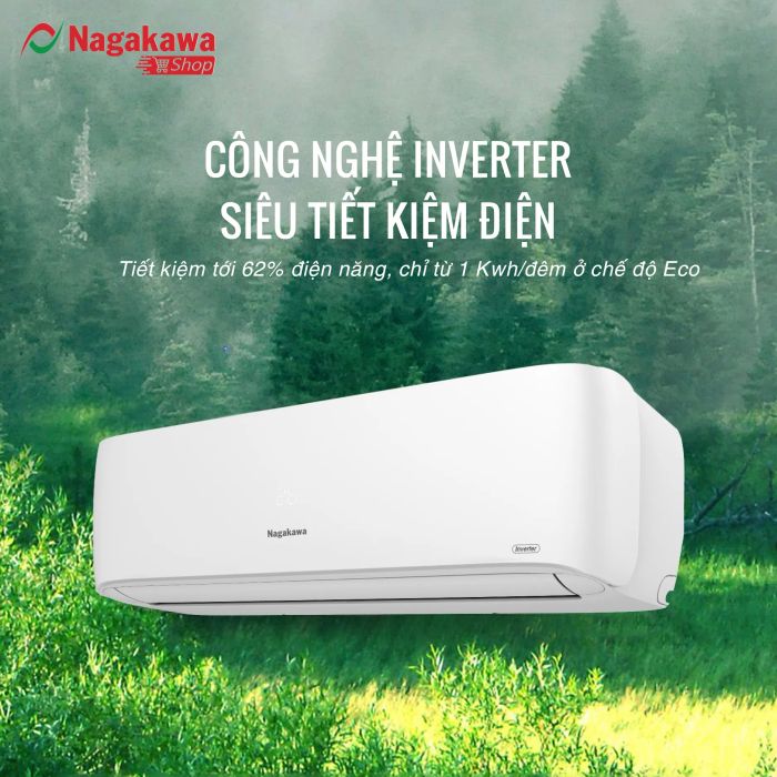 Hình ảnh điều hòa Nagakawa - Thiết kế trẻ trung, hiện đại