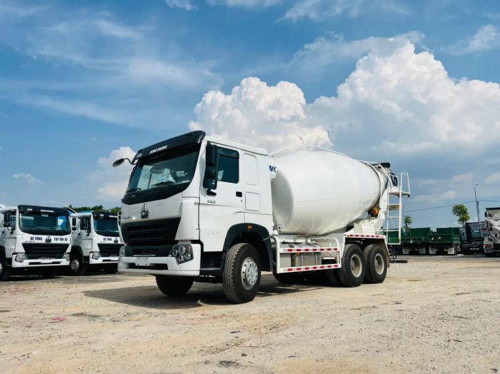 Hình ảnh xe trộn Howo đời mới