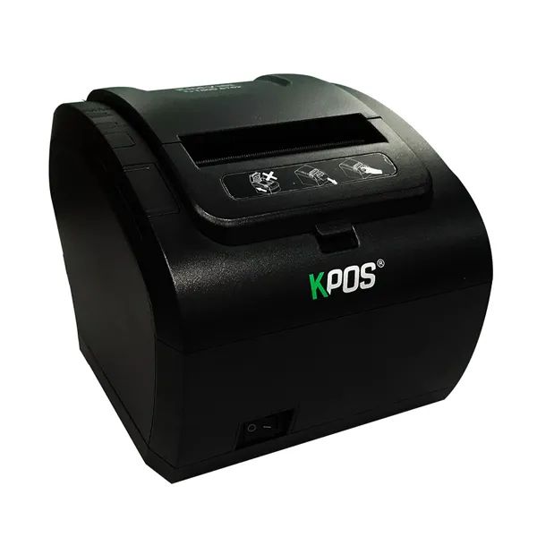 Máy in hóa đơn Kpos ảnh 1 - Thiết kế công nghiệp chắc chắn, vỏ nhựa cao cấp chống xước, tích hợp đầy đủ các tính năng hiện đại nhất.