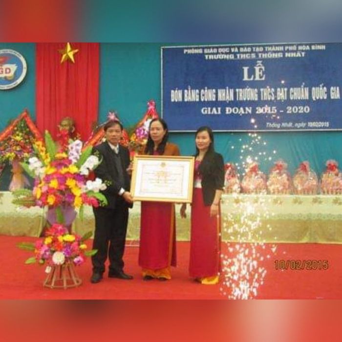 Hình ảnh Trường THCS Thống Nhất - Khuôn viên xanh mát với cơ sở vật chất đạt chuẩn quốc gia