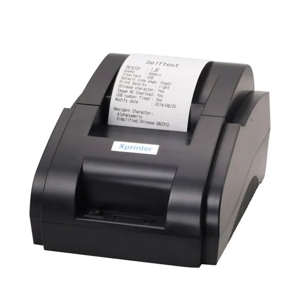 Máy in Xprinter ảnh 1 - Thiết kế hiện đại, kiểu dáng sang trọng phù hợp với mọi không gian làm việc, kết hợp công nghệ in nhiệt tiên tiến cho chất lượng bản in sắc nét.