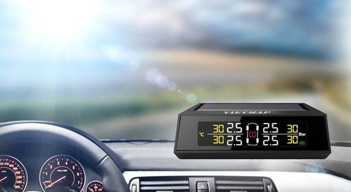 Hình ảnh thực tế cảm biến áp suất lốp Vietmap cao cấp