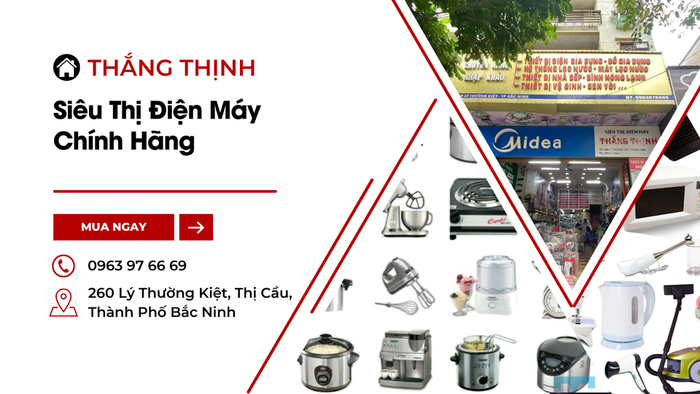 Không gian trưng bày ấn tượng tại Điện máy Thắng Thịnh
