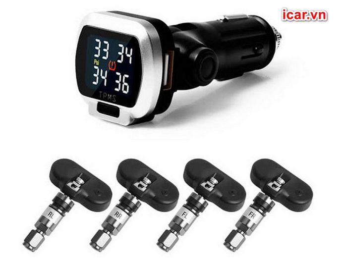 Hình ảnh thực tế cảm biến áp suất lốp Icar