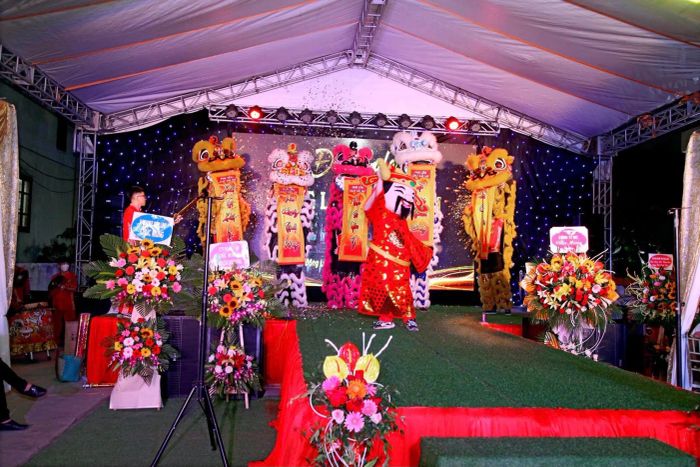 Khoảnh khắc ấn tượng của Đoàn Nghệ Thuật Lân Sư Rồng Phù Liễn trong màn trình diễn rực rỡ