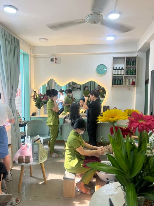 Không gian xanh mát tại An Miên Spa