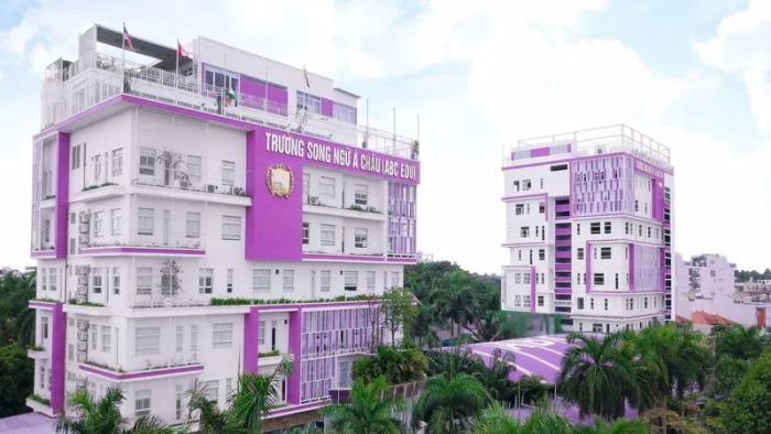 Hình ảnh khuôn viên hiện đại tại Trường Song ngữ Á Châu (ABC EDU)