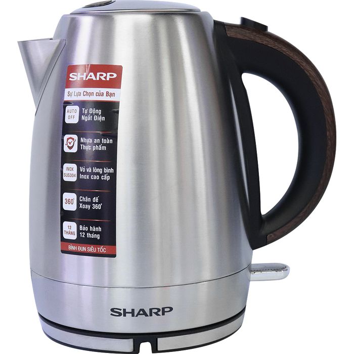 Hình ảnh bình đun siêu tốc Sharp thiết kế hiện đại