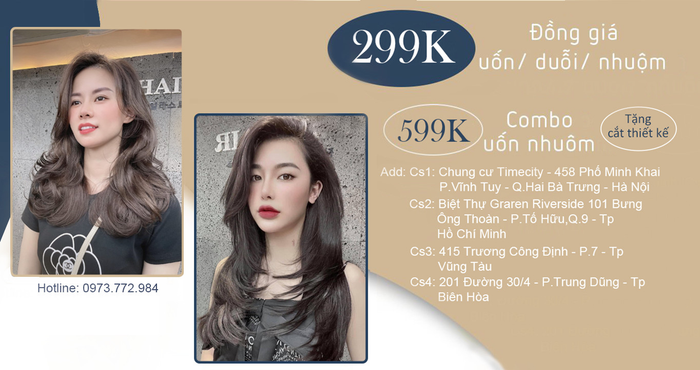 Hình ảnh thực tế kiểu tóc layer đẹp tại salon