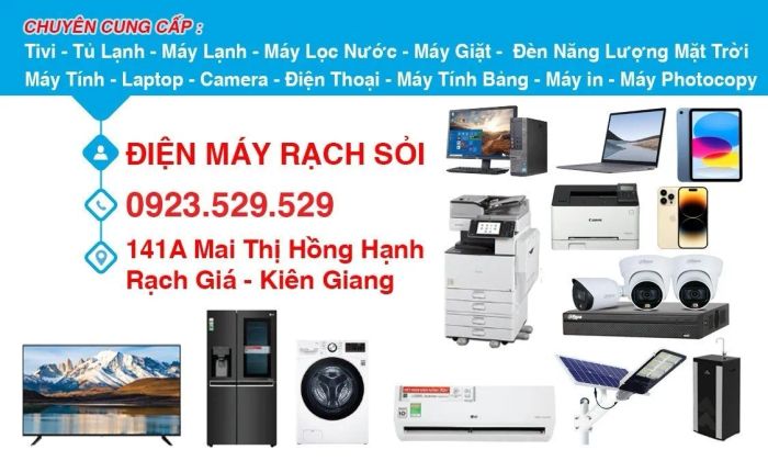 Hình ảnh showroom Điện Máy Rạch Sỏi