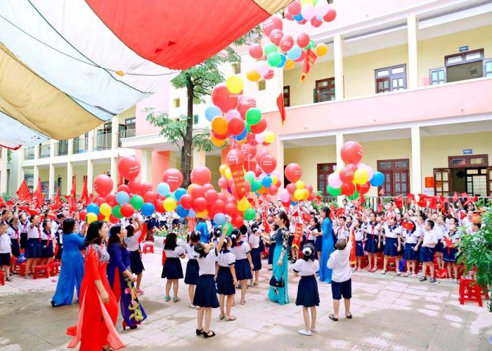 Không gian học tập tại Trường Tiểu học Nguyễn Du
