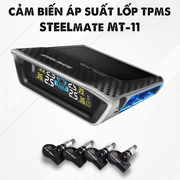 Hình ảnh chi tiết hệ thống cảm biến Steelmate trên xe