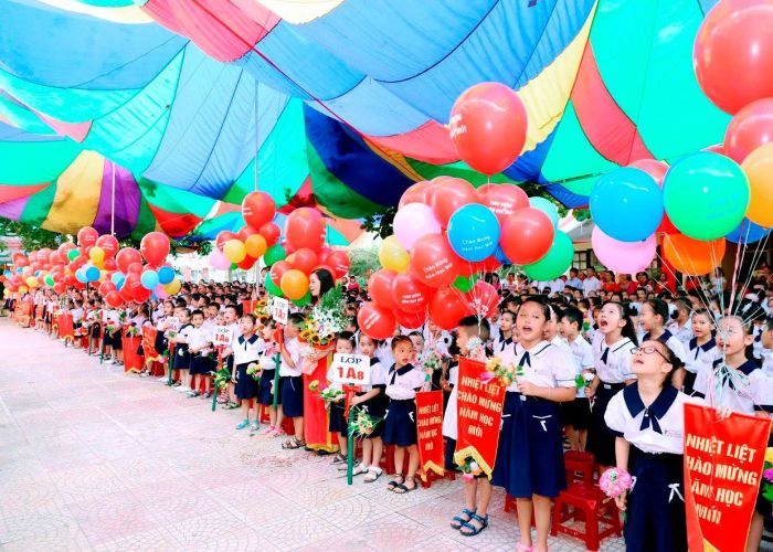Hình ảnh ấn tượng về Trường Tiểu học Nguyễn Du