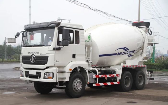 Hình ảnh chi tiết xe trộn Shacman cao cấp