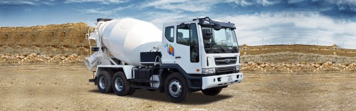 Hình ảnh xe trộn bê tông Daewoo phiên bản nâng cấp