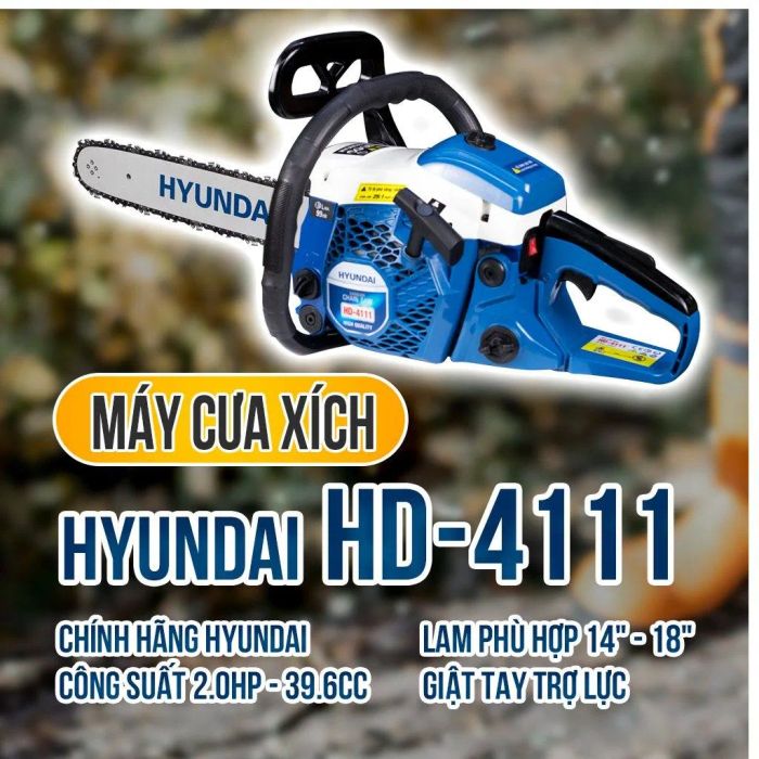 Hình ảnh máy cưa xích Hyundai phiên bản mới nhất
