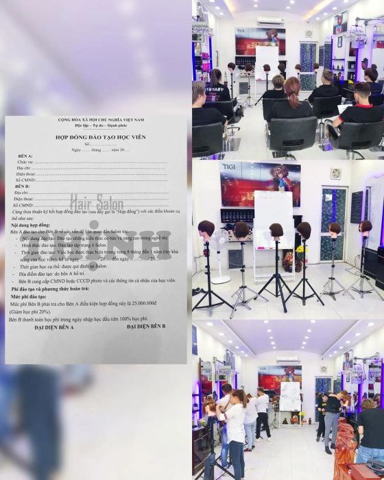 Không gian đào tạo hiện đại tại Thịnh Hair Salon