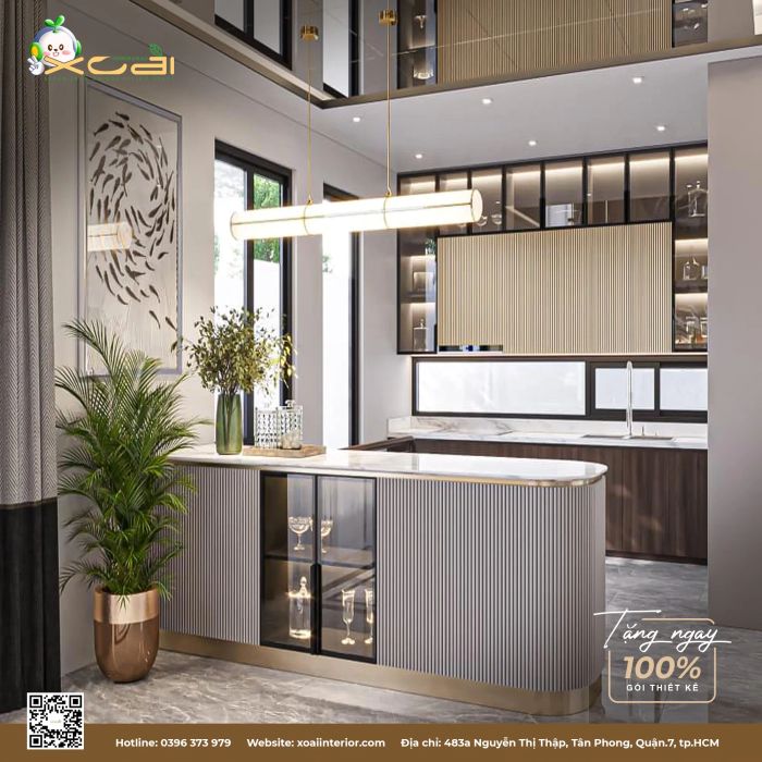Tủ bếp đẳng cấp thiết kế bởi Xoài Interior & Build