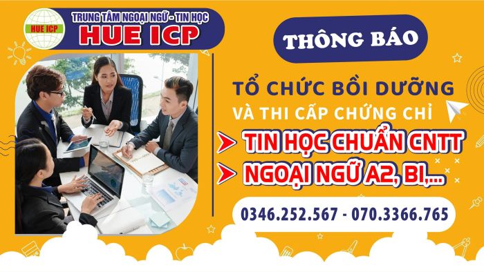 Hình ảnh giảng viên và học viên tại Huế ICP
