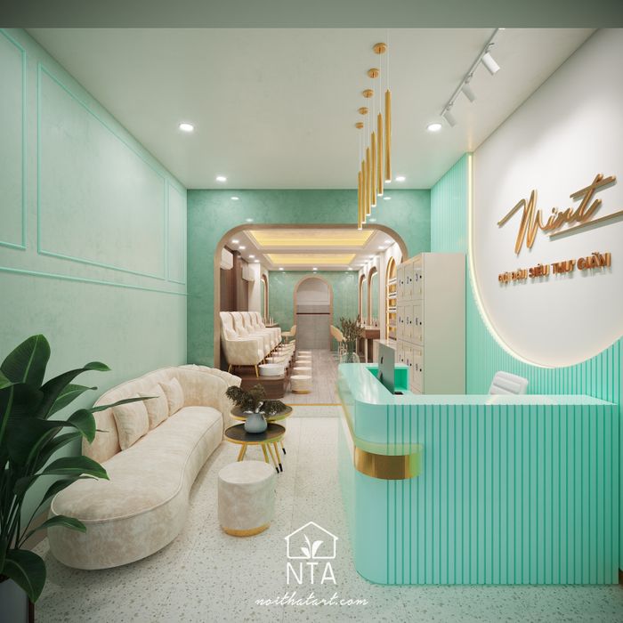 Không gian nail đương đại được thiết kế bởi Nội Thất Art